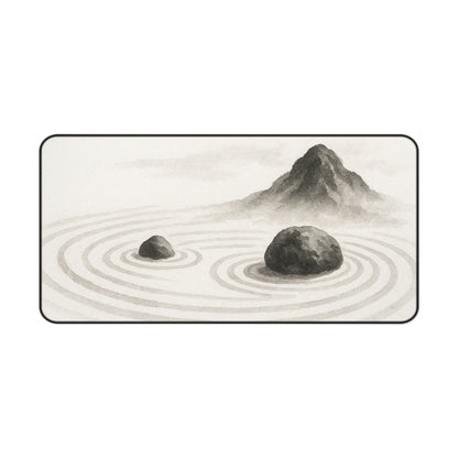 Zen Landscape Desk Mat, Meditation Office Decor, Japanese Inspired Desk Pad, Workspace Essentials, Gift for Home Office