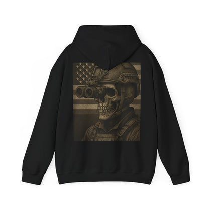 Silent Sentinel – Tactical Skull Hoodie