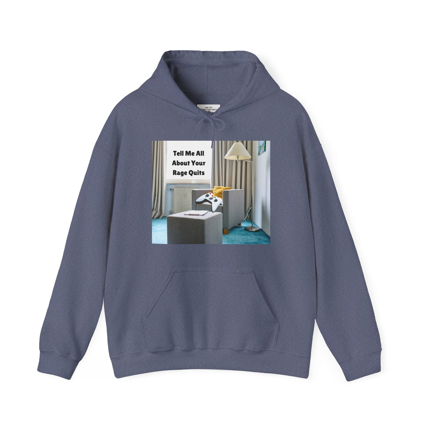 🎮 "Tell Me All About Your Rage Quits" Hoodie – For True Gamers Only!