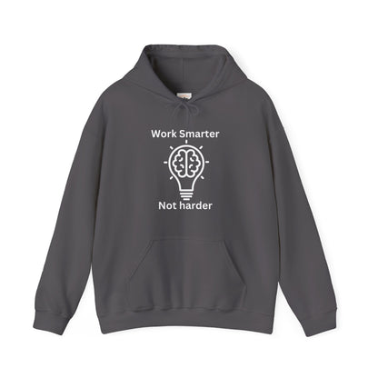 Work Smarter Unisex Hoodie - Motivational Heavy Blend Sweatshirt