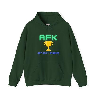 AFK But Still Winning Hoodie - Unisex Heavy Blend Sweatshirt for Gamers