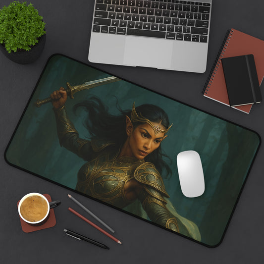 "Queen of the Mistblade" – Premium Fantasy Mouse Pad