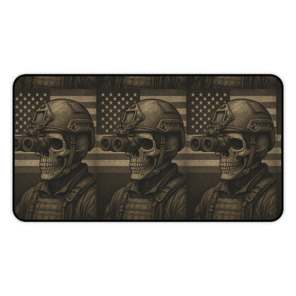 Silent Sentinel – Tactical Skull Desk Mat