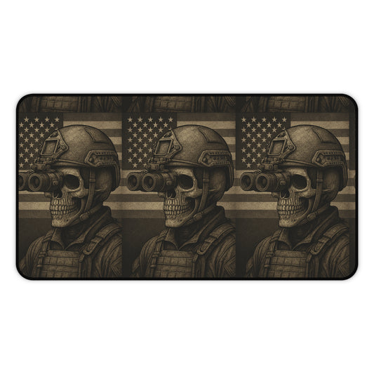 Silent Sentinel – Tactical Skull Desk Mat