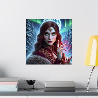 Vertical Poster - Fantasy Sorceress Wall Art for Fantasy Lovers & Gamers