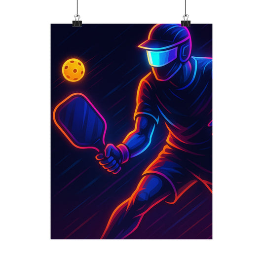 Pickleball Gamer Poster – Glow Mode: Activated