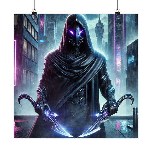 Wraith Cyberpunk Art Poster – Ignite Your Walls with Futuristic Energy