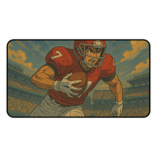 Vintage Football Desk Mat, Gaming Desk Pad, Sports Office Decor, Gift for Football Fans, Home Office Accessory