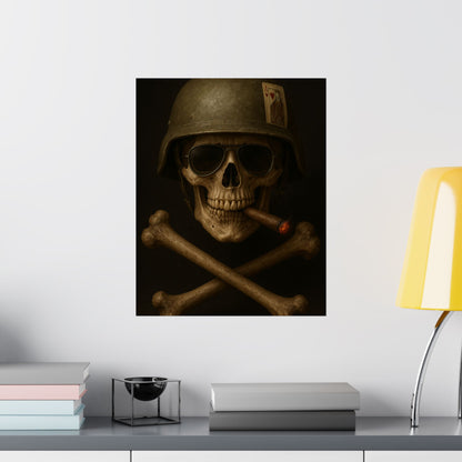 Ace – Tactical Skull Matte Poster