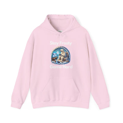 🎮 Stay Frosty Game Hard Hoodie – Level Up Your Comfort & Style