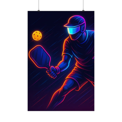 Pickleball Gamer Poster – Glow Mode: Activated