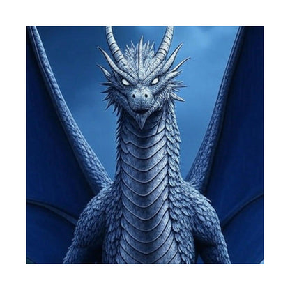 Dragon Wall Art, Matte Vertical Posters, Fantasy Home Decor, Unique Blue Dragon Art Print, Gift for Fantasy Lovers, Poster Prints, Wall