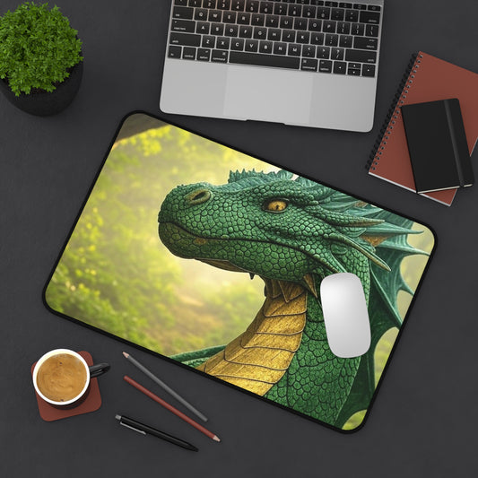 Fantasy Dragon Desk Mat - Gaming Office Decor, Unique Gift for Creatives, Home Office Accessories, Perfect for Student or Gamer, Table