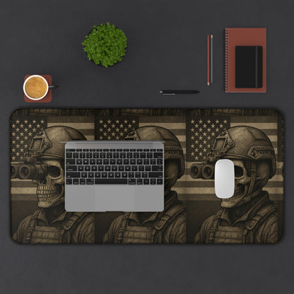 Silent Sentinel – Tactical Skull Desk Mat