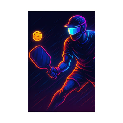 Pickleball Gamer Poster – Glow Mode: Activated