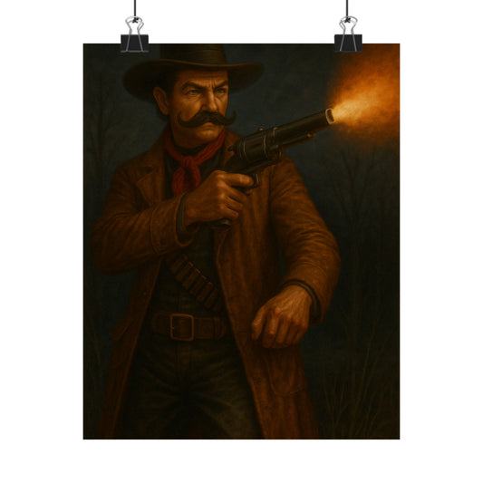 The Gunslinger’s Stand – Matte Vertical Poster