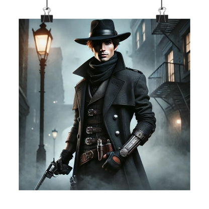 Gunslinger Matte Poster – Gritty Western-Inspired Wall Art for Gamers & Storytellers