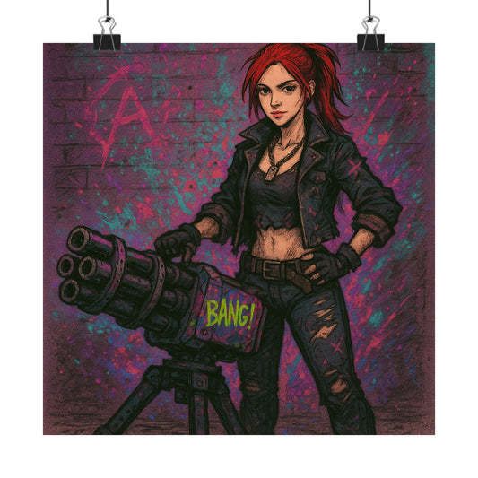 Vertical Poster - Edgy 'BANG' Design