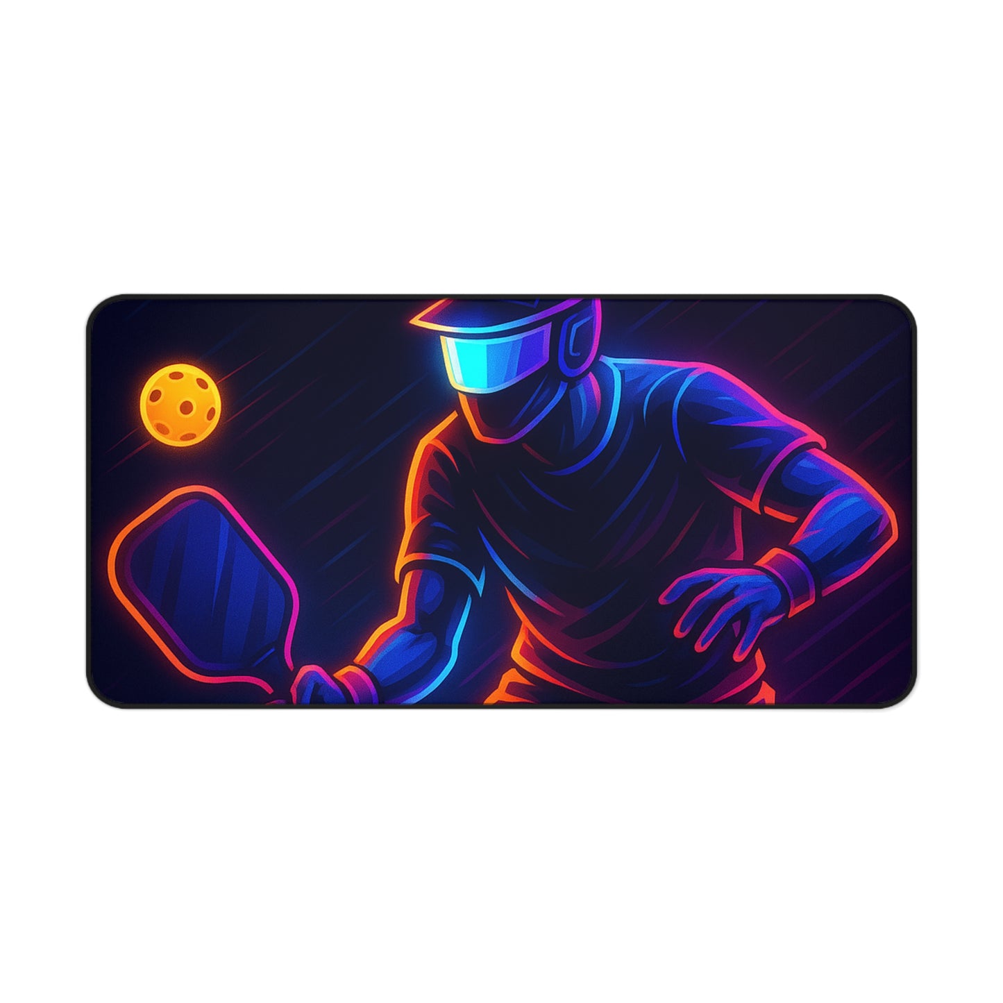 Pickleball Gamer Desk Mat – Serve Up Neon Precision