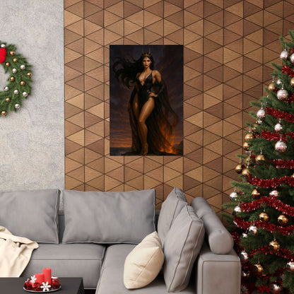 Mystical Goddess Matte Vertical Poster - Enchanting Wall Art for Home Decor