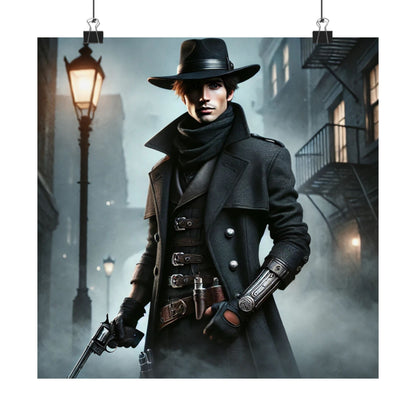 Gunslinger Matte Poster – Gritty Western-Inspired Wall Art for Gamers & Storytellers