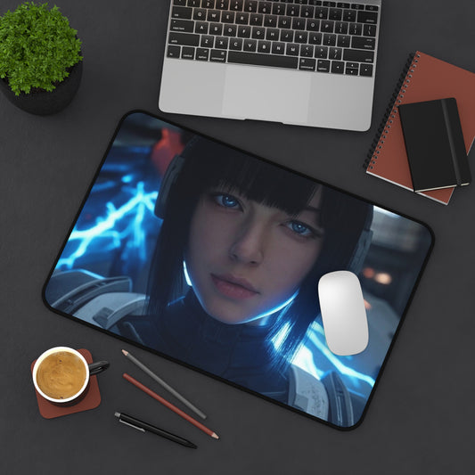 Aeloria Mecha Pilot Desk Mat - Vibrant Anime Gaming Pad in 3 Sizes