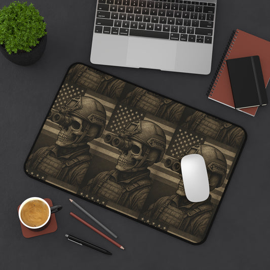 Silent Sentinel – Tactical Skull Desk Mat