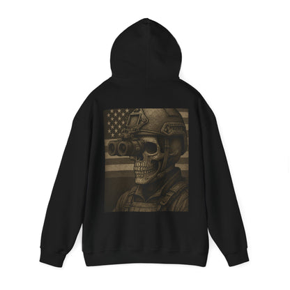 Silent Sentinel – Tactical Skull Hoodie
