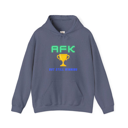 AFK But Still Winning Hoodie - Unisex Heavy Blend Sweatshirt for Gamers
