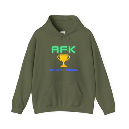 AFK But Still Winning Hoodie - Unisex Heavy Blend Sweatshirt for Gamers