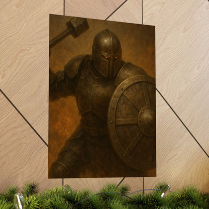 ⚔️ Knight Warrior Matte Vertical Poster – Power. Purpose. Presence.
