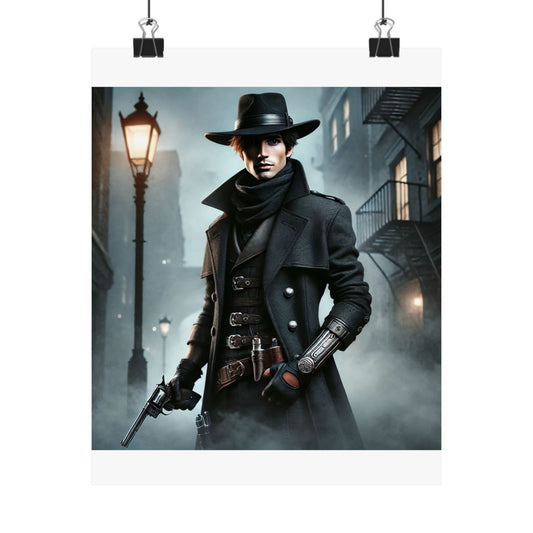 Gunslinger Matte Poster – Gritty Western-Inspired Wall Art for Gamers & Storytellers