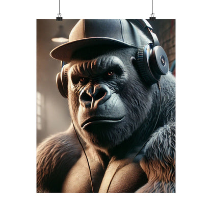 Urban Gorilla Matte Poster – Bring the Game to Your Wall
