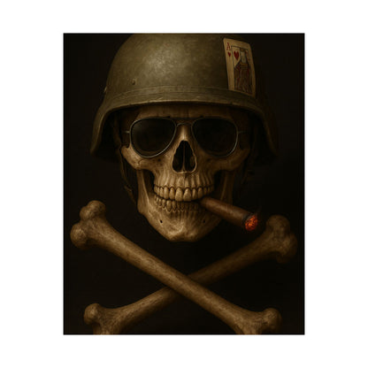 Ace – Tactical Skull Matte Poster