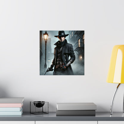 Gunslinger Matte Poster – Gritty Western-Inspired Wall Art for Gamers & Storytellers