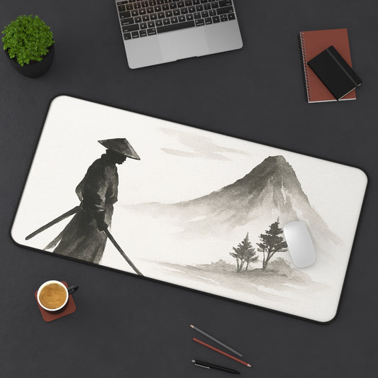 Serene Zen Desk Mat - Tranquil Office Decor, Gaming Mouse Pad, Japanese Aesthetic, Gift for Him or Her, Meditation Space