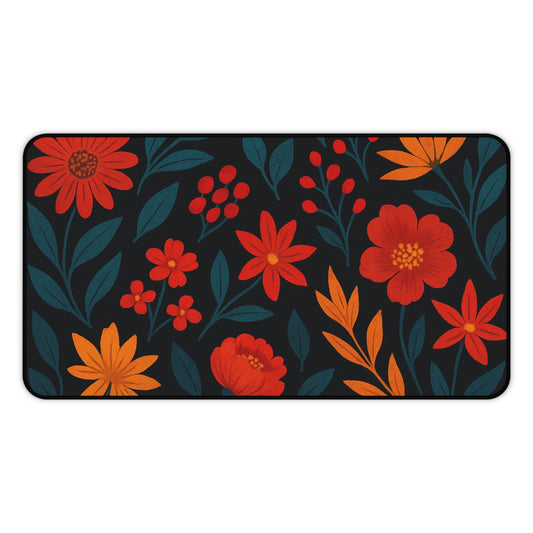 Floral Desk Mat | Decorative Mousepad for Home Office, Computer Accessory, Gift for Her, Desk Decor, Work Station