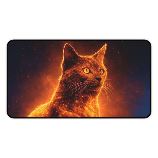 Cosmic Cat Desk Mat - Stylish Gaming & Office Accessory