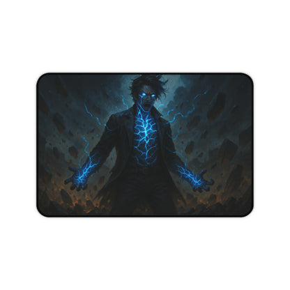Electric Power Desk Mat - Perfect for Gamers, Office Decor, or a Unique Gift, Computer Mouse Pad, Home Office Accessory, Game Room Decor,