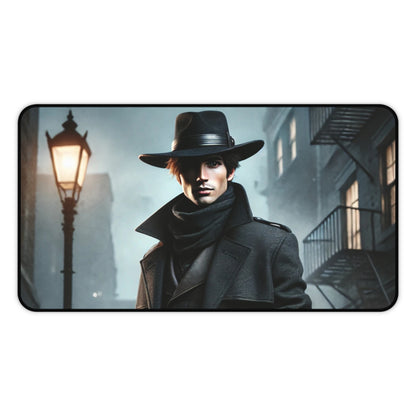 Urban Gunslinger Desk Mat – Gritty Cityscape Gaming Pad for Action Fans