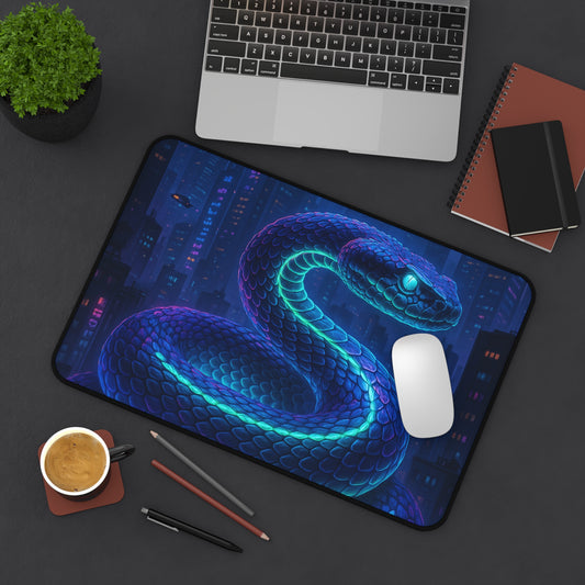 Mystical Snake Desk Mat  Gaming Accessories, Office Decor, Unique Gift, Computer Mouse Pad, Fantasy Home Office