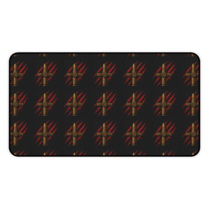Desk Mat - Rebellious Style Bullet & Claw Design for Gamers and Creatives