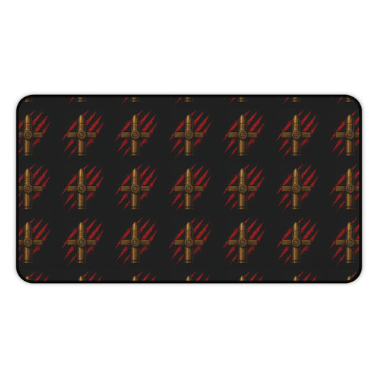 Desk Mat - Rebellious Style Bullet & Claw Design for Gamers and Creatives