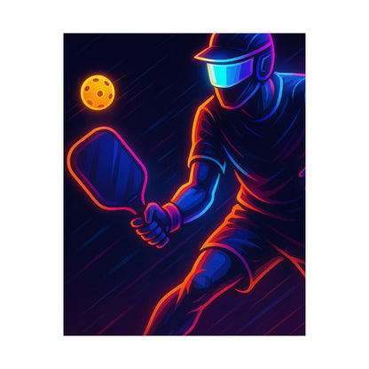 Pickleball Gamer Poster – Glow Mode: Activated