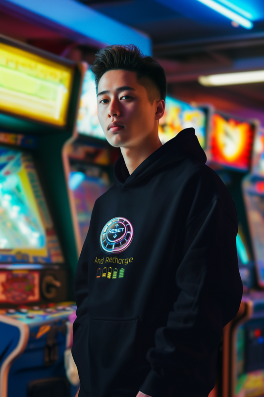 Reset and Recharge Graphic Hoodie for Relaxation