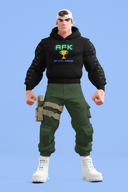AFK But Still Winning Hoodie - Unisex Heavy Blend Sweatshirt for Gamers