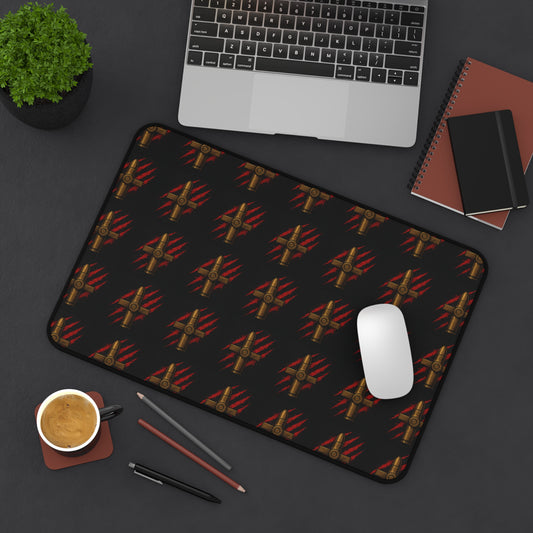 Desk Mat - Rebellious Style Bullet & Claw Design for Gamers and Creatives