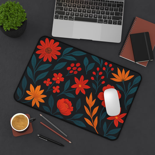 Floral Desk Mat | Decorative Mousepad for Home Office, Computer Accessory, Gift for Her, Desk Decor, Work Station
