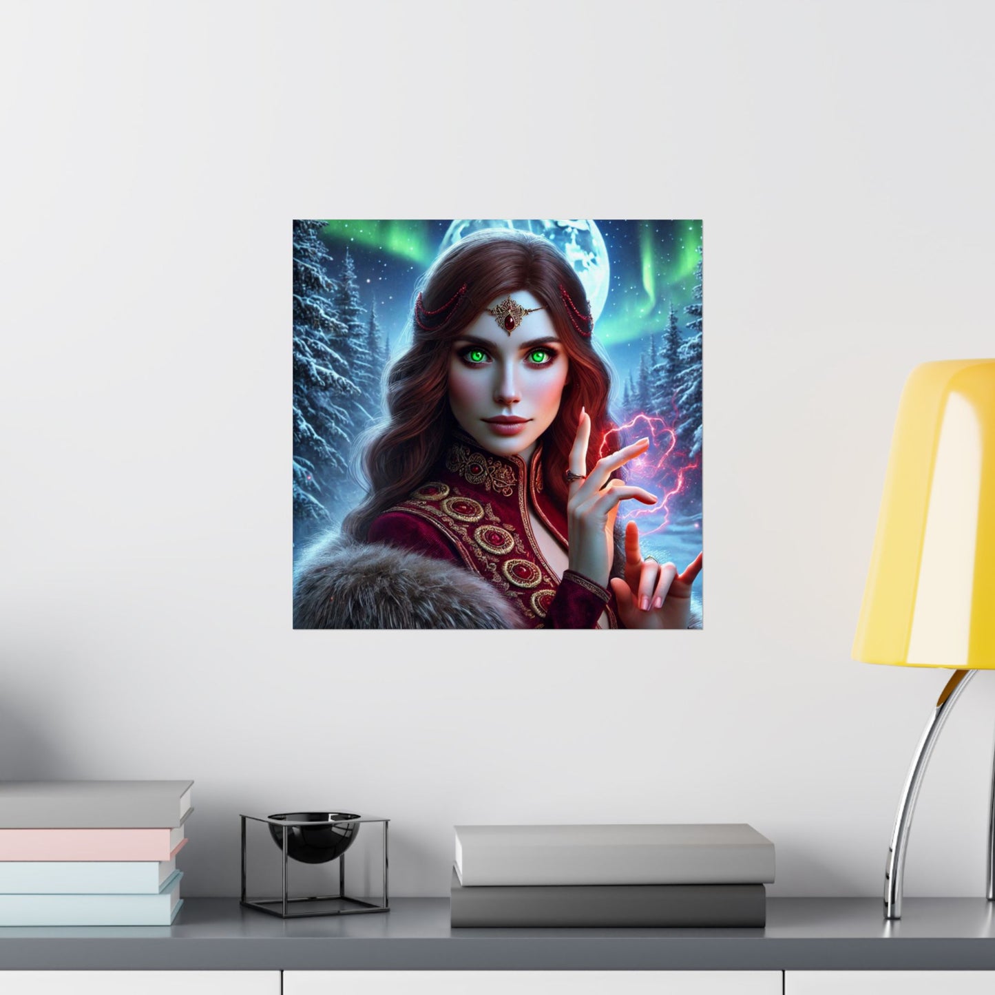 Vertical Poster - Fantasy Sorceress Wall Art for Fantasy Lovers & Gamers