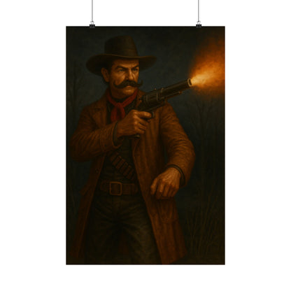The Gunslinger’s Stand – Matte Vertical Poster